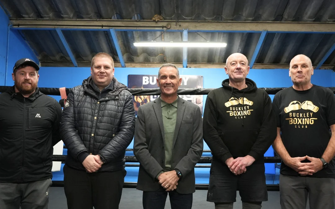 Welsh Boxing Chair Visits Buckley Boxing Club