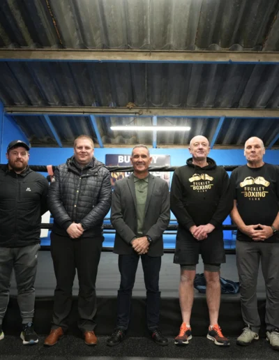 Welsh Boxing Chair Visits Buckley Boxing Club