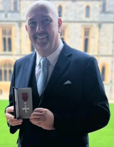 Dean Caldwell MBE Presented with Honour by Princess Anne