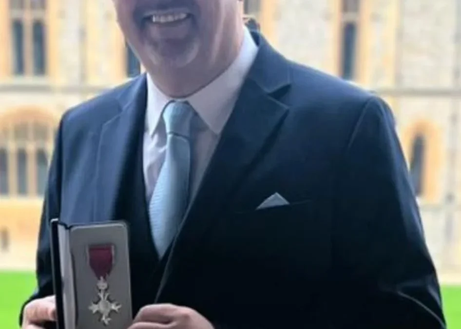 Dean Caldwell MBE Presented with Honour by Princess Anne
